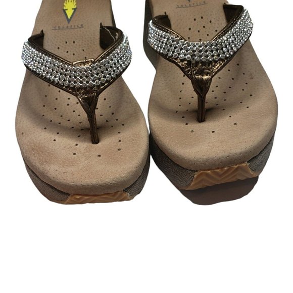 Volatile Tanorama Wedge Platform Flip Flop Sandals size 6 - Picture 8 of 11